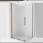 Mexen Velar плъзгаща се душ кабина 120 x 110 см, матирано стъкло, розово злато - 871-120-110-31-60 (871-120-110-31-60)
