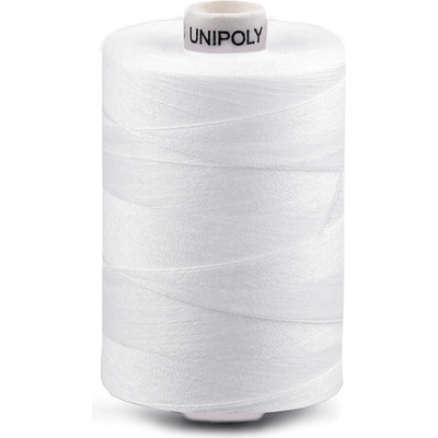 Polyesterové nitě Unipoly návin 1000 m Varianta: 001 bílá, Balení: 1 ks