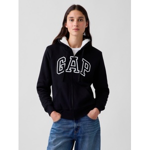 GAP Топъл суитшърт със sherpa и лого GAP GAP | Cheren | ЖЕНИ | S