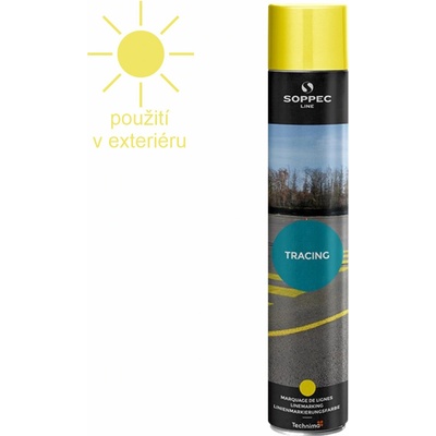 Soppec značkovací sprej Tracing 750ml žlutý