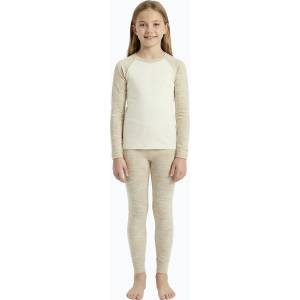 WOOLCANO Детски комплект термо бельо WOOLCANO Merino SET0982 beige