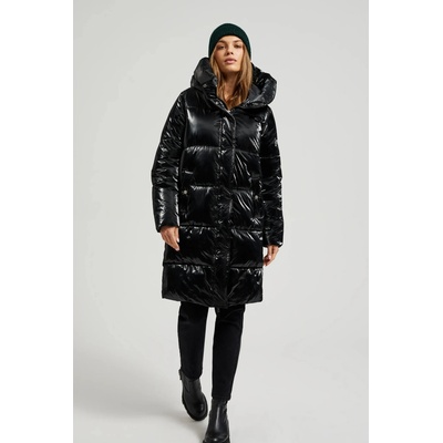 Moodo Дълго яке с качулка черно Moodo Moodo | Cheren | ЖЕНИ | XS