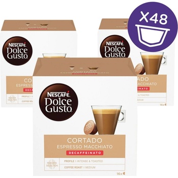 NESCAFÉ Dolce Gusto Cortado Decaffeinato kávové kapsle 48 ks