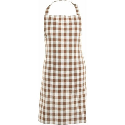 Tiseco Home Studio Gingham zástěra hnědá