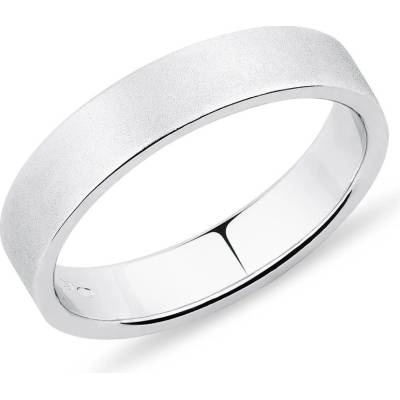 Klenota Pánský 4mm prsten z bílého zlata Y0434002P40