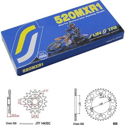 Sunstar Řetězová sada Suzuki RM-Z 450 13-26