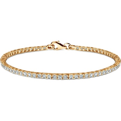 SAVICKI Златна тенис гривна, 585, кубичен цирконий, 2.3 мм, 19 см