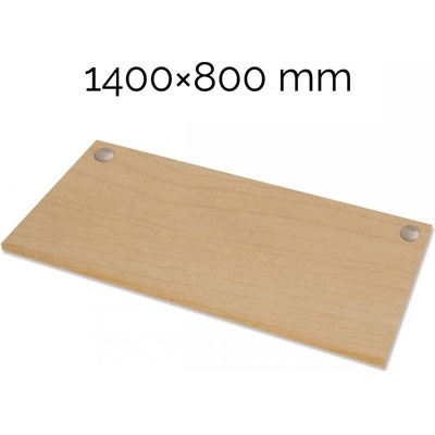 Deska stolu Fellowes Levado™, 1400x800 mm, javor