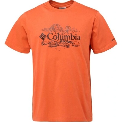 Columbia KETTLE RIVER GRAPHIC TEE pánské triko oranžová
