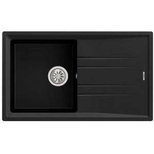 Teka Мивка Teka Stone 50 B-TG, Гранит, Обръщаема, За шкаф, 50 см, Черен (115330015) Мивка за вграждане