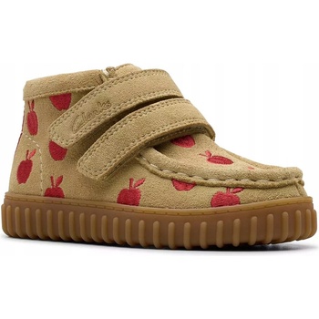 Clarks boty vzor béžové