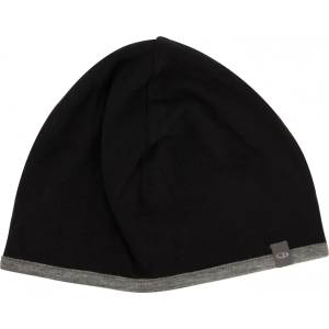 Icebreaker Зимна шапка (beanie) Icebreaker Pocket Hat Beanie - Black / Gritstone Heather - размер One Size (204-0937-2011)