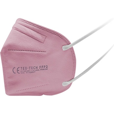TEX-TECH Premium ružový NR FFP2 5 ks