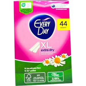  EVERY DAY ежедневни дамски превръзки, XL Normal extra dry, Лайка, 44 броя