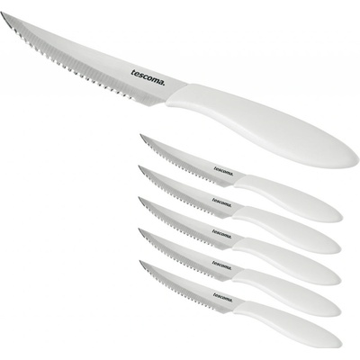 Tescoma Nôž steakový PRESTO 12 cm 6 ks biela