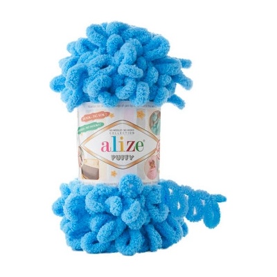 Priadza Alize Puffy 289 - blankytně modrá