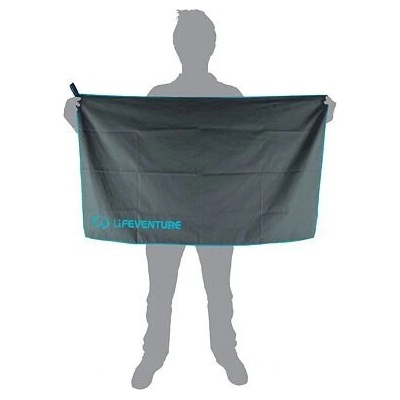 Lifeventure Rychleschnoucí ručník Recycled SoftFibre Trek Towel gray 130 x 75 cm