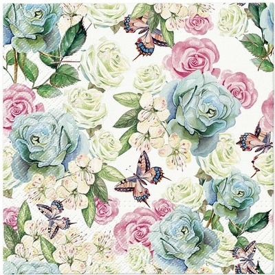 PAW SDL138200 Powder Garden servítky 3V 20ks 33x33cm
