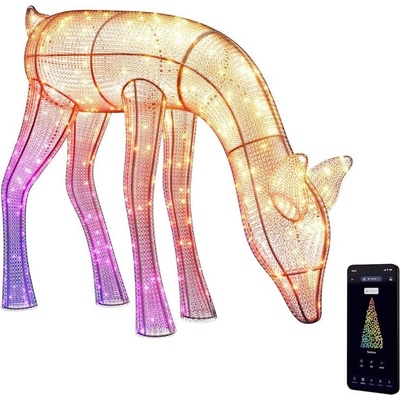 Twinkly TW3RD140SPP-TEU - LED RGBW Stmievateľný vonkajší sob 160xLED IP44 Wi-Fi TW3RD140SPP-TEU