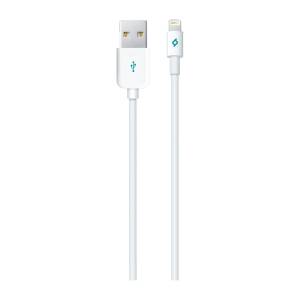 Ttec Кабел MFI AlumiCable Lightning Charge/Data Cable - Бял
