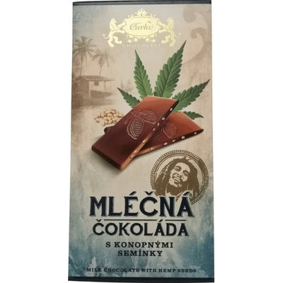 Carla mliečná čokoláda s konopným semínkem 80 g