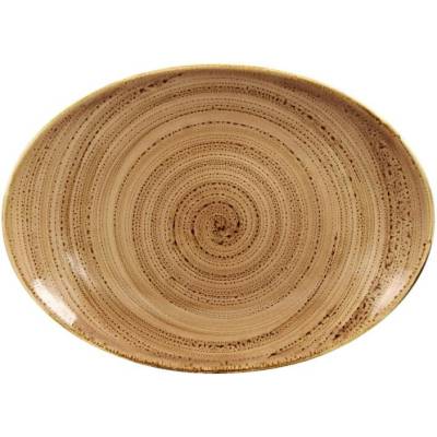RAK Porcelain Twirl talíř oválný 32 x 23 cm shell RAK-TWNNOP32SH