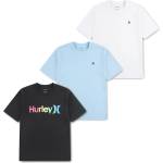 Hurley Тениска Hurley Kids Core Logo Cotton T-Shirts 3 Pack - Black W/ Multi