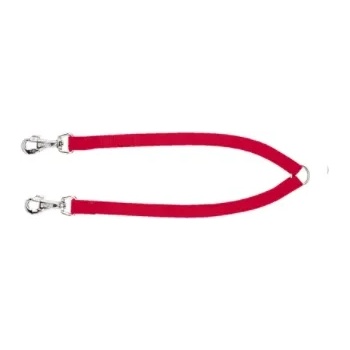 Ferplast Тwin - Повод за две кучета , 20 мм/ 50 см. - червен