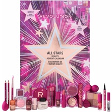Revolution Advent Calendar Makeup Revolution Pout Bomb Shimmer Lip Gloss – Berry Lustre trblietavý lesk na pery 1,4 ml + Makeup Revolution Pout Mini Cherry (Lip Oil) olej na pery s hydratačným účinkom