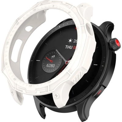 VSECHNONAMOBIL 58802 TPU HALF COVER Obal pro Amazfit GTR 4 / GTR 4 Pro bílý