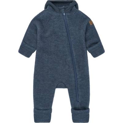 Mikk Line kojenecký vlněný merino overal Melange Offwhite