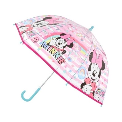 Dáždnik Minnie priehľadný manuálny