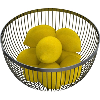 TORO Drátěná mísa na ovoce KITCHISIMO černá 24,5 cm