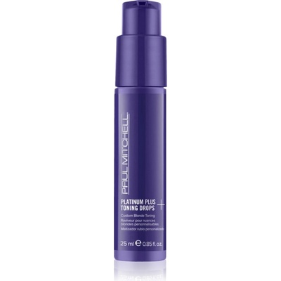 Paul Mitchell Platinum Plus Toning Drops пигментни капки за изрусена коса, коса с кичури със студени руси нюанси 25ml
