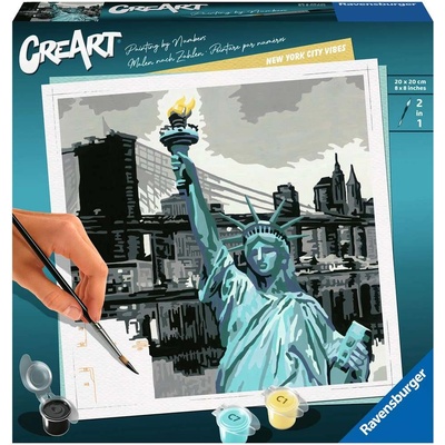 Ravensburger Комплект за рисуване по номера Ravensburger CreArt - Ню Йорк (28998)