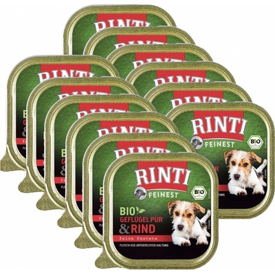 Rinti Feinest Bio Adult Dog hovädzie 12 x 150 g