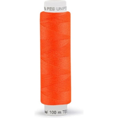 Polyesterové nitě Unipoly návin 100 m 215 oranžová reflexní