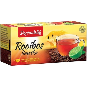 Popradský čaj Rooibos limetka 20 x 1,5 g