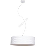 HEXE Пендел GARDA 1xE27/60W/230V Ø 40 см бял (HX0252)