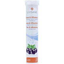 Sanotact Livsane Železo + Vitamín C tbl eff 20 ks