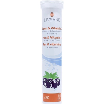 Sanotact Livsane Železo + Vitamín C tbl eff 20 ks