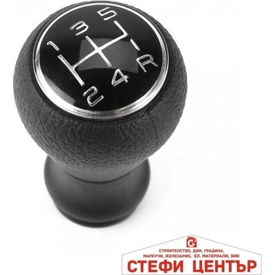 Paolo Топка скоростен лост съвместима с Peugeot 106/206/306/406/107/207/307/407 5 скорости Черна (58113)