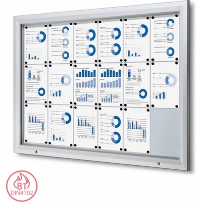 Jansen Display venkovní vitrína typu T 18 x A4