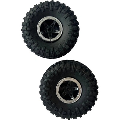 Alloy Strieborné kolesá pre Strong Crawler 2 ks