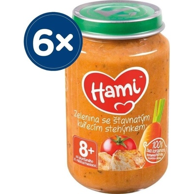 Hami Zelenina sa šťavnatým kuracím stehienka 6 x 200 g
