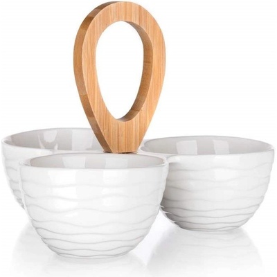 Banquet Miska dělená Brilante Bamboo 24 x 24 x 18,5 cm