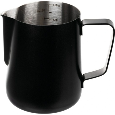 SVING Mliekovka s odmernými ryskami, 600 ml, čierna