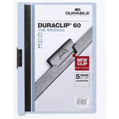 DURABLE Duraclip A4 60 листа светлосиня папка с клипс 220906 (220906)