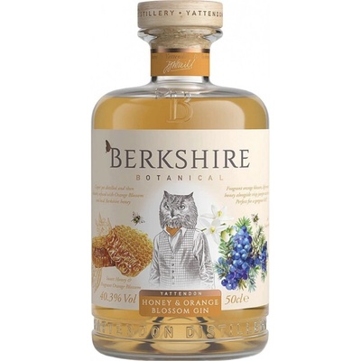 Berkshire botanical honey & orange blossom gin 0,3% 0,5 l (holá láhev)