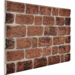 vidaXL Стенни панели 10 бр. 100 x 50 cm Кафяв кирпич EPS пяна (332923)